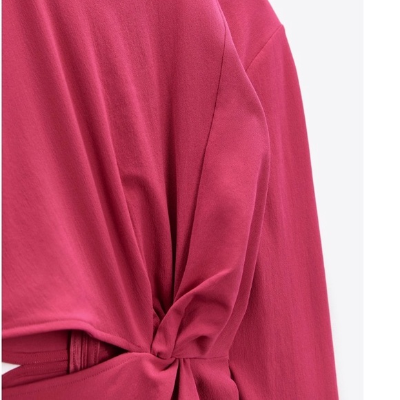 ZARA KNOTTED DRESS WITH CUT OUT 🔥 NWT - Picture 7 of 10